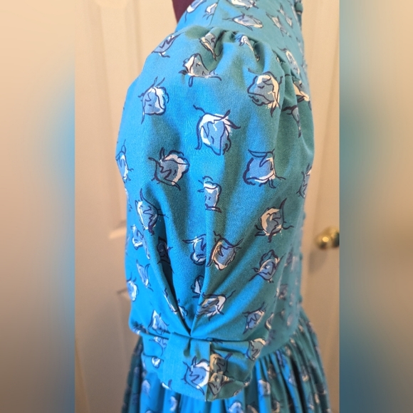 Vintage Laura Ashley Summer Cotton Dress, 12, EUC - Picture 6 of 9